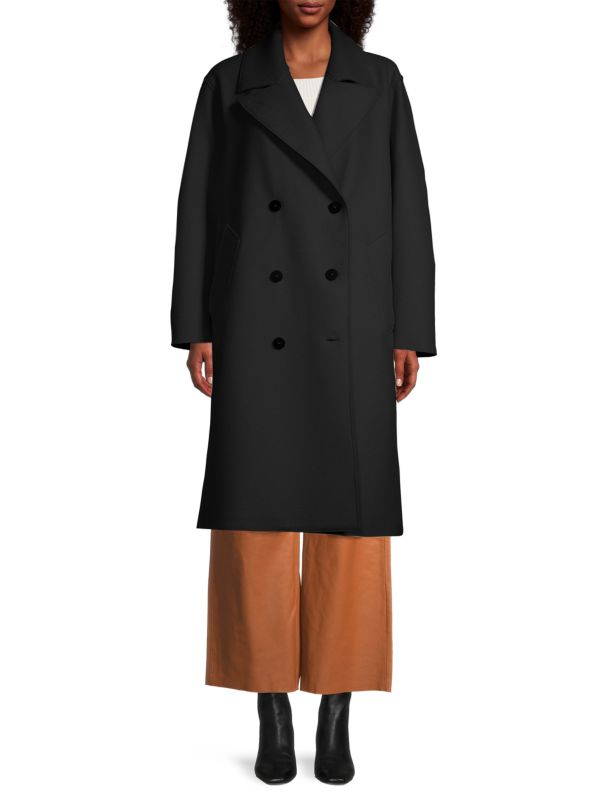 Harris Wharf London Pressed Wool & Polaire Sailor Coat